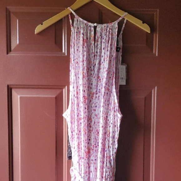 New York & Company Pink Floral Halter Sundress - Picture 10 of 12